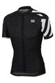 SPORTFUL Cyklistický dres s krátkym rukávom - PRISM - biela/čierna