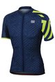 SPORTFUL Cyklistický dres s krátkym rukávom - PRISM - modrá/žltá