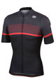 SPORTFUL Cyklistický dres s krátkym rukávom - FREQUENCE - čierna/červená/šedá