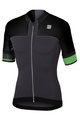 SPORTFUL Cyklistický dres s krátkym rukávom - STRIKE - zelená/šedá/čierna