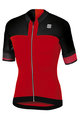 SPORTFUL Cyklistický dres s krátkym rukávom - STRIKE - červená/čierna