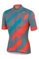 SPORTFUL Cyklistický dres s krátkym rukávom - VOLT - modrá/ružová/šedá