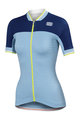 SPORTFUL Cyklistický dres bez rukávov - GRACE LADY - svetlo modrá/modrá
