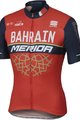 SPORTFUL Cyklistický dres s krátkym rukávom - BAHRAIN MERIDA 2017 - červená/čierna