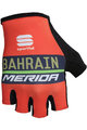 SPORTFUL Cyklistické rukavice krátkoprsté - BAHRAIN MERIDA 2018 - červená/čierna/modrá