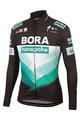 SPORTFUL Cyklistická zateplená bunda - BORA HANSGROHE 2020 - čierna/zelená