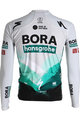SPORTFUL Cyklistický dres s dlhým rukávom zimný - BORA 2021 WINTER - šedá/zelená