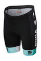 SPORTFUL Cyklistické nohavice krátke bez trakov - BORA 2019 KIDS - zelená/čierna