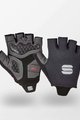 SPORTFUL Cyklistické rukavice krátkoprsté - TOTAL COMFORT - čierna