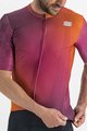 SPORTFUL Cyklistický dres s krátkym rukávom - ROCKET - oranžová/bordová