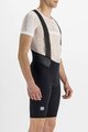 SPORTFUL Cyklistické nohavice krátke s trakmi - TOTAL COMFORT - čierna