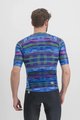 SPORTFUL Cyklistický dres s krátkym rukávom - GLITCH BOMBER - modrá
