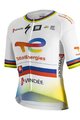 SPORTFUL Cyklistický dres s krátkym rukávom - TOTAL ENERGIES 2022 - biela/žltá/modrá/oranžová