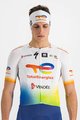 SPORTFUL Cyklistická čelenka - TOTAL ENERGIES 2022 - biela/modrá/žltá/oranžová