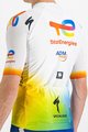 SPORTFUL Cyklistický dres s krátkym rukávom - TOTAL ENERGIES 2022 - biela/modrá/oranžová/žltá