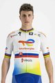 SPORTFUL Cyklistický dres s krátkym rukávom - TOTAL ENERGIES 2022 - žltá/oranžová/biela/modrá