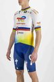 SPORTFUL Cyklistický dres s krátkym rukávom - TOTAL ENERGIES 2022 - žltá/oranžová/biela/modrá