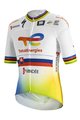 SPORTFUL Cyklistický dres s krátkym rukávom - TOTAL ENERGIES 2022 - žltá/oranžová/biela/modrá