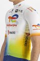 SPORTFUL Cyklistická vesta - TOTAL ENERGIES 2022 - oranžová/modrá/žltá/biela