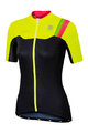 SPORTFUL Cyklistický dres s krátkym rukávom - BODYFIT PRO LADY - čierna/žltá