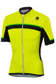 SPORTFUL Cyklistický dres s krátkym rukávom - PISTA - žltá/čierna