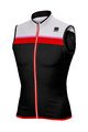 SPORTFUL Cyklistický dres bez rukávov - PISTA - čierna/biela/červená