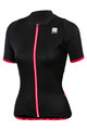 SPORTFUL Cyklistický dres s krátkym rukávom - LUNA LADY - čierna/ružová