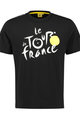 TDF Cyklistické tričko s krátkym rukávom - - black - čierna