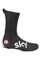 CASTELLI Cyklistické návleky na tretry - TEAM SKY 2019 - čierna