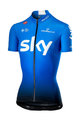 CASTELLI Cyklistický dres s krátkym rukávom - TEAM SKY FAN 2019 - svetlo modrá/biela/čierna