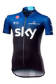 CASTELLI Cyklistický dres s krátkym rukávom - TEAM SKY KID 2019  - čierna/biela/modrá