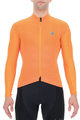 UYN Cyklistický dres s dlhým rukávom zimný - AIRWING WINTER - čierna/oranžová