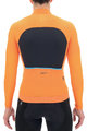 UYN Cyklistický dres s dlhým rukávom zimný - AIRWING WINTER - čierna/oranžová