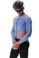 UYN Cyklistický dres s dlhým rukávom zimný - SPECTRE WINTER - modrá/oranžová/čierna