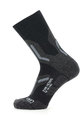 UYN Cyklistické ponožky klasické - TREKKING 2IN MERINO - čierna/šedá