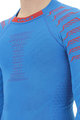UYN Cyklistické tričko s dlhým rukávom - RESILYON  - modrá/červená