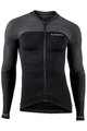 UYN Cyklistický dres s dlhým rukávom zimný - BIKING ALPHA - čierna/šedá