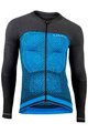 UYN Cyklistický dres s dlhým rukávom zimný - BIKING ALPHA - modrá/čierna