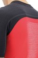 UYN Cyklistický dres s krátkym rukávom - BIKING GRANFONDO - čierna/červená