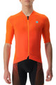 UYN Cyklistický dres s krátkym rukávom - BIKING AIRWING - čierna/oranžová