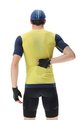 UYN Cyklistický dres s krátkym rukávom - BIKING GARDA - žltá/modrá