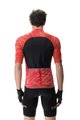 UYN Cyklistický dres s krátkym rukávom - BIKING WAVE - čierna/červená