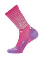 UYN Cyklistické ponožky klasické - AERO LADY - fialová/biela/ružová