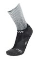 UYN Cyklistické ponožky klasické - AERO - čierna/biela