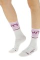 UYN Cyklistické ponožky klasické - ONE LIGHT LADY - bordová/biela/ružová
