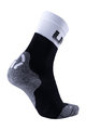 UYN Cyklistické ponožky klasické - LIGHT - čierna/biela/šedá