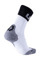 UYN Cyklistické ponožky klasické - LIGHT - biela/šedá/čierna
