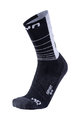 UYN Cyklistické ponožky klasické - SUPPORT - biela/čierna