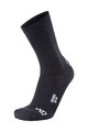 UYN Cyklistické ponožky klasické - MERINO - biela/čierna