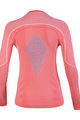 UYN Cyklistické tričko s dlhým rukávom - VISYON LADY - ružová/fialová